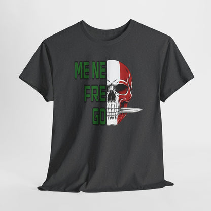 T-Shirt Arditi "Me Ne Frego" | Teschio Tricolore Italiano — Maglietta Militare Vintage