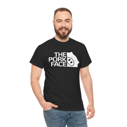 The Pork Face Funny Pig Parody T-Shirt | Pig Lover Graphic Tee
