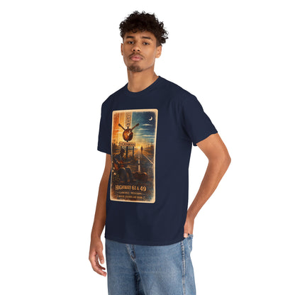 Robert Johnson Crossroads T-Shirt | Delta Blues Mississippi Tee | Route 61 Vintage Guitar Shirt