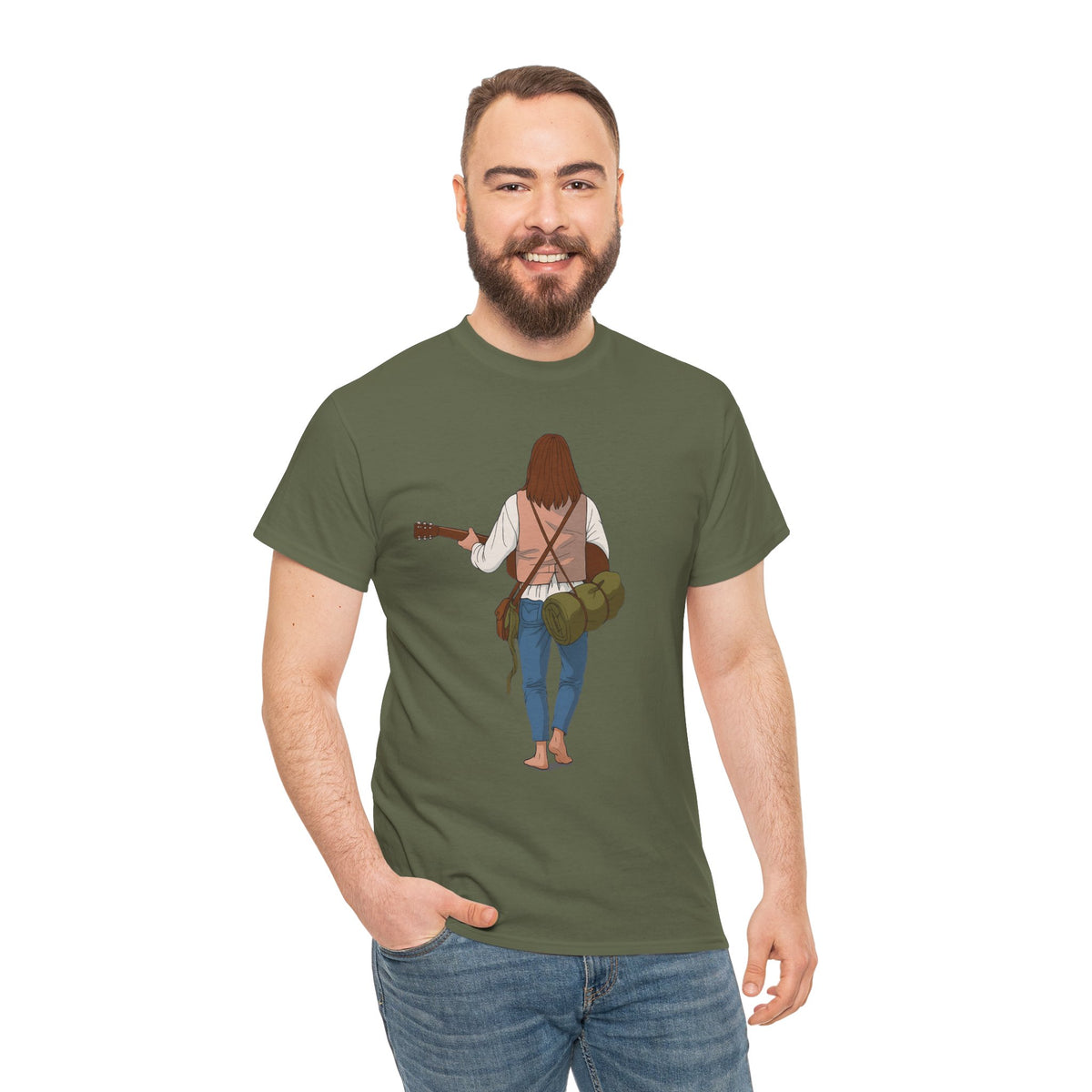 T-Shirt Il Vagabondo | Maglietta Vintage Anni 80 Retrò | Cotone Pesante | Idea Regalo