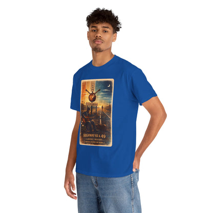 Robert Johnson Crossroads T-Shirt | Delta Blues Mississippi Tee | Route 61 Vintage Guitar Shirt