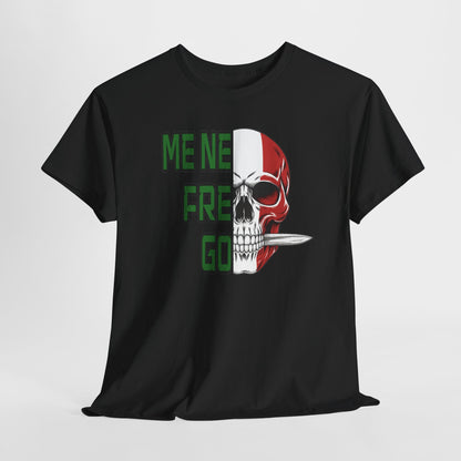 Maglietta Arditi "Me Ne Frego" - T-Shirt Patriottica con Teschio Tricolore