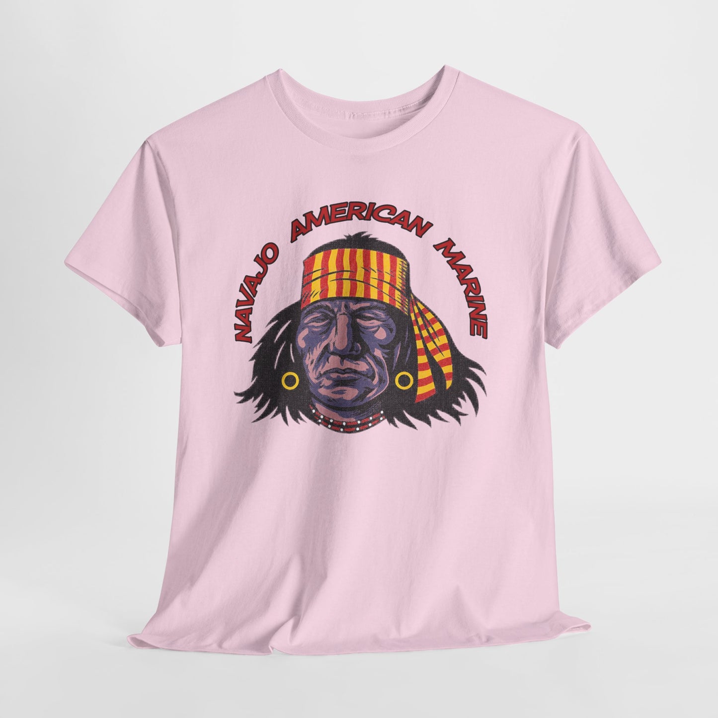 T-shirt Geronimo Navajo Tribale - Maglietta Vintage Anni 80 American Marine Heritage