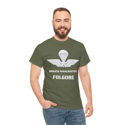 Paracadutisti Folgore T-Shirt Uomo - Brigata Paracadutisti Folgore - Maglietta Militare Italiana Regalo Esercito