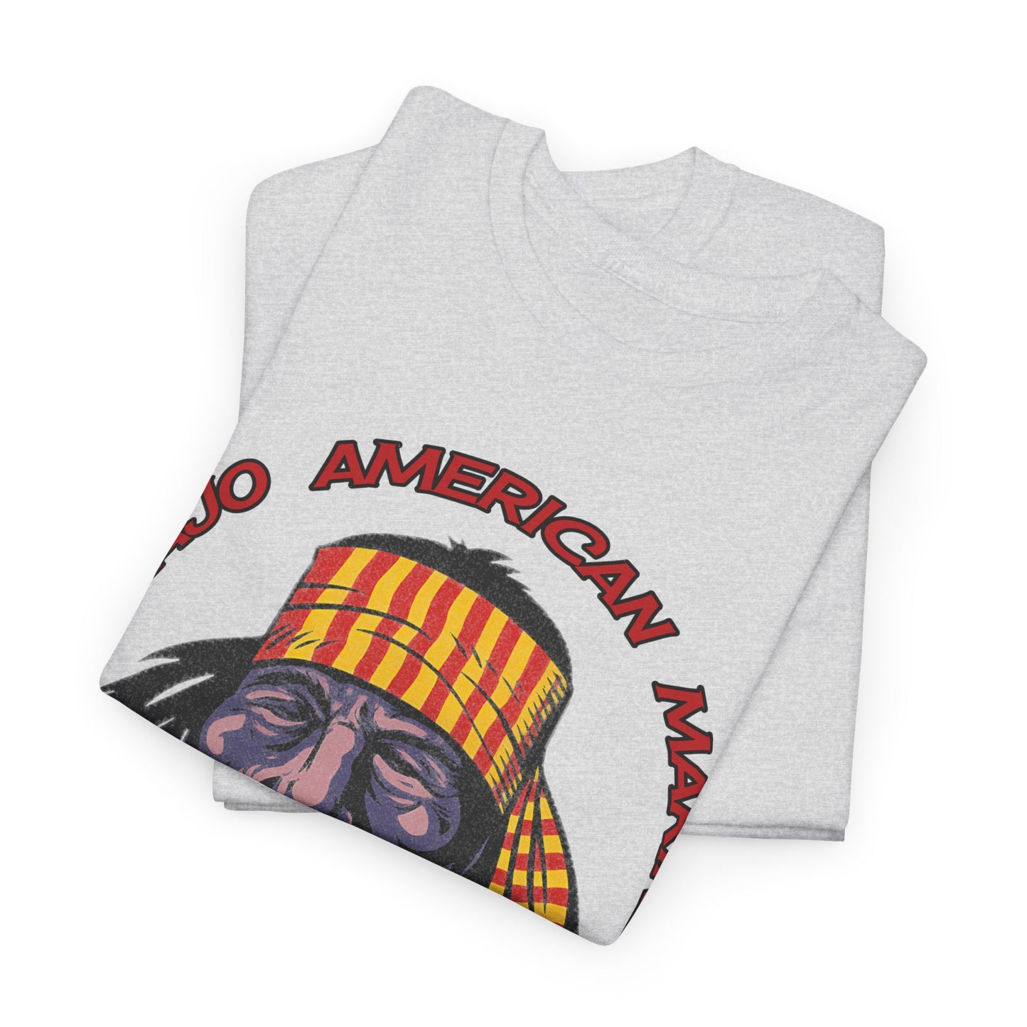 T-shirt Geronimo Navajo Tribale - Maglietta Vintage Anni 80 American Marine Heritage