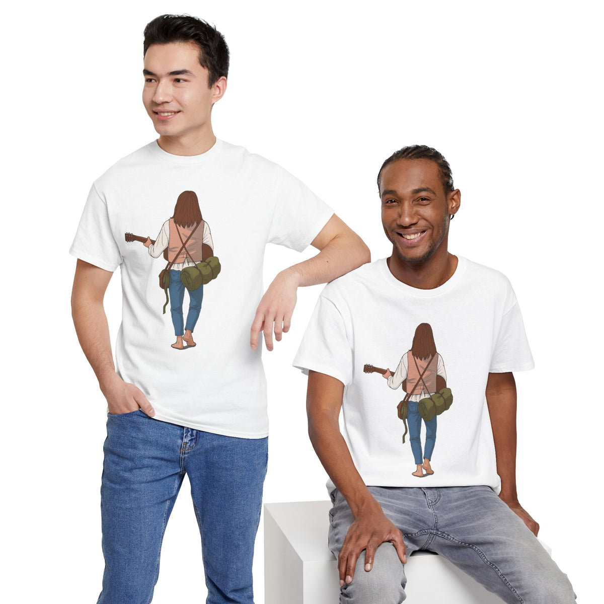 T-Shirt Il Vagabondo | Maglietta Vintage Anni 80 Retrò | Cotone Pesante | Idea Regalo