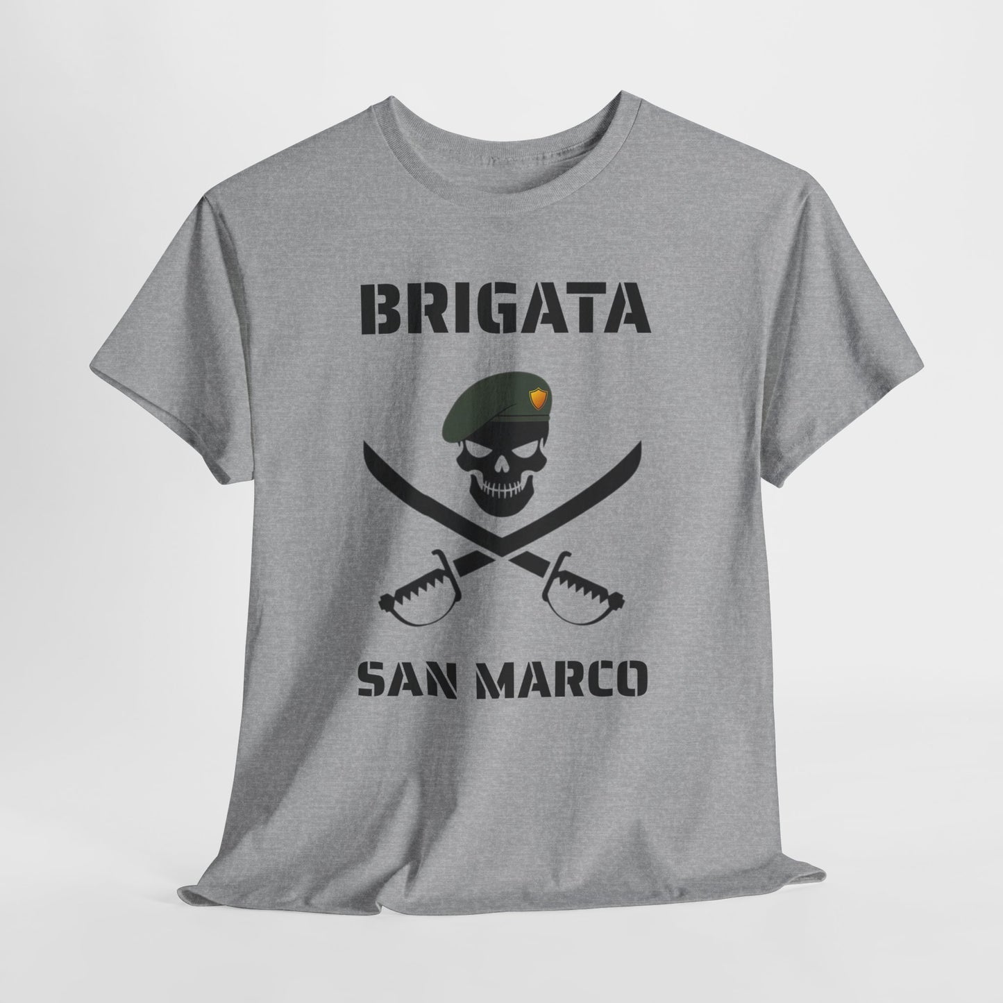 Brigata San Marco Skull T-Shirt — Marina Militare Pirate-Style Tee for Military Fans