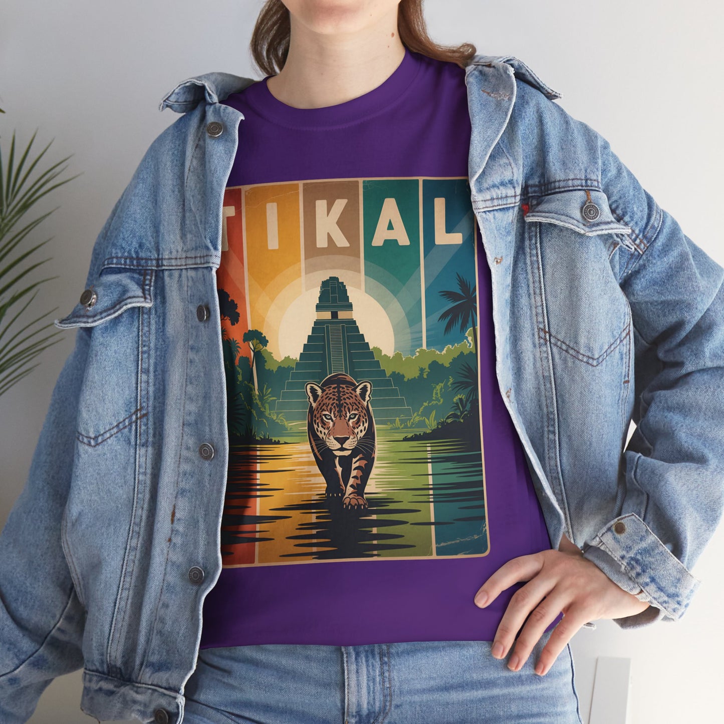 Tikal Jaguar T-Shirt — Guatemala Petén Animal Design