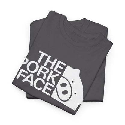 The Pork Face Funny Pig Parody T-Shirt | Pig Lover Graphic Tee