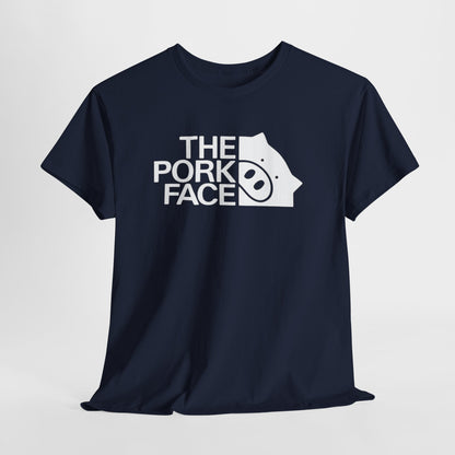 The Pork Face Funny Pig Parody T-Shirt | Pig Lover Graphic Tee