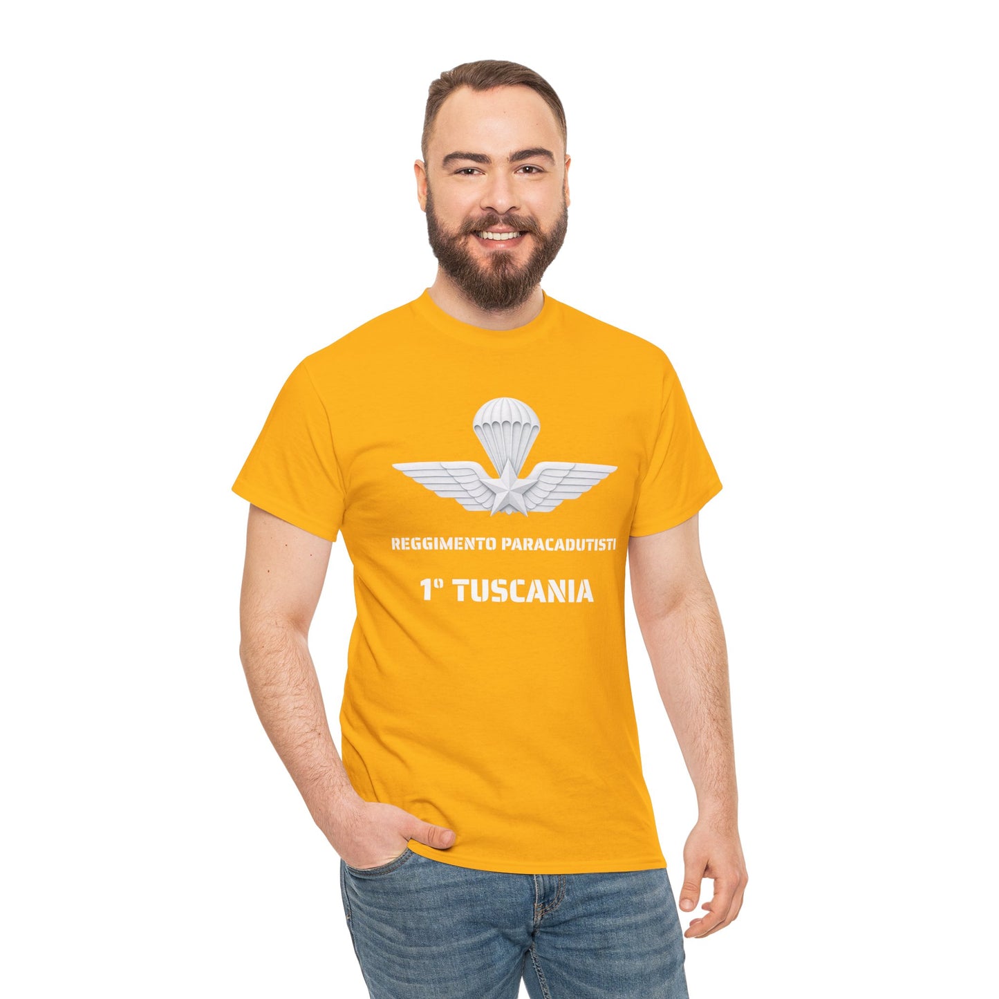 Paracadutisti Reggimento Tuscania Emblema T-Shirt | 1 Tuscania Paratrooper