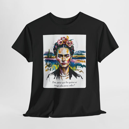 Frida Kahlo T-Shirt, Maglietta con Citazione di Frida Kahlo, Mexican Artist Tee, Gift for Art Lover, Unisex Cotton Tee, Art Inspired Shirt