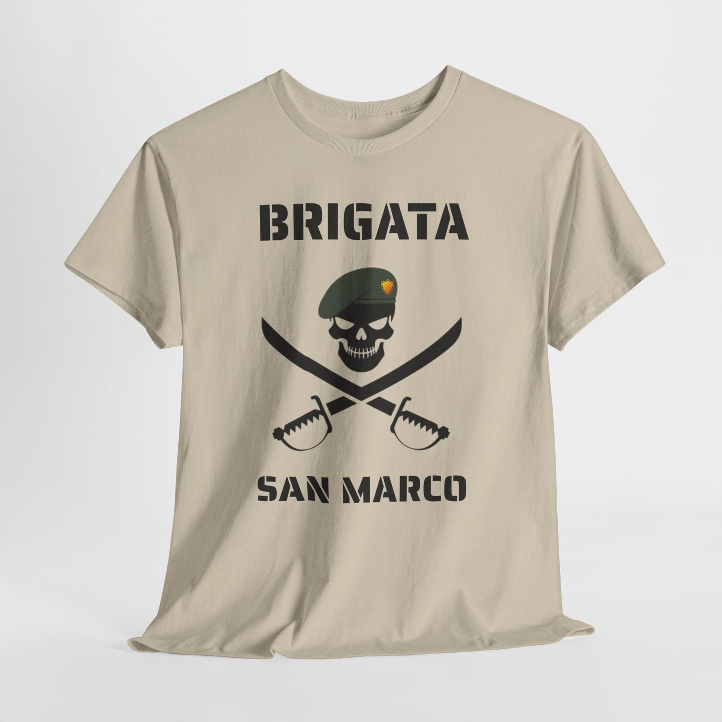 Brigata San Marco Skull T-Shirt — Marina Militare Pirate-Style Tee for Military Fans
