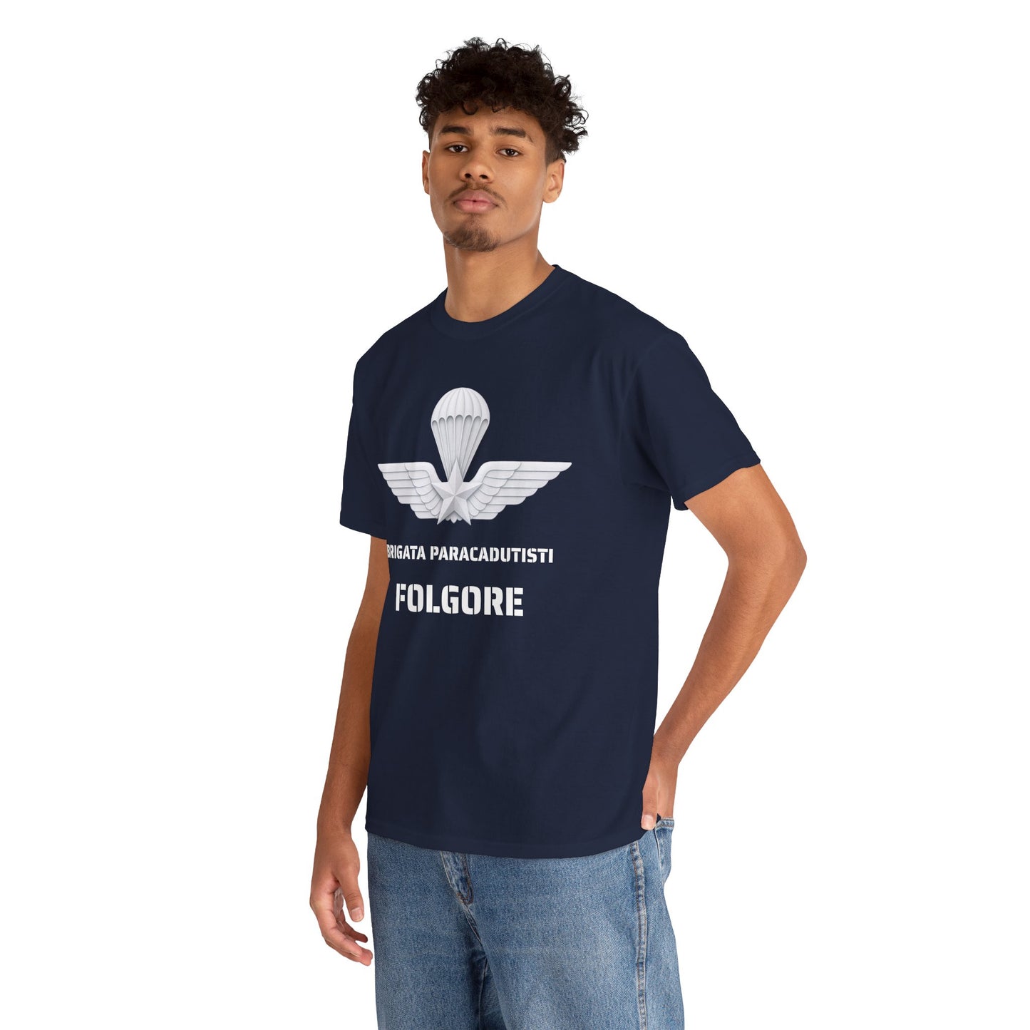 Paracadutisti Folgore T-Shirt Uomo - Brigata Paracadutisti Folgore - Maglietta Militare Italiana Regalo Esercito