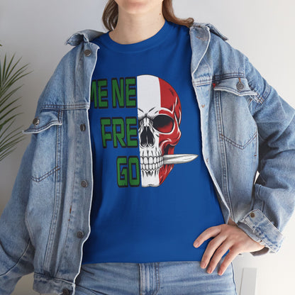 Maglietta Arditi "Me Ne Frego" - T-Shirt Patriottica con Teschio Tricolore