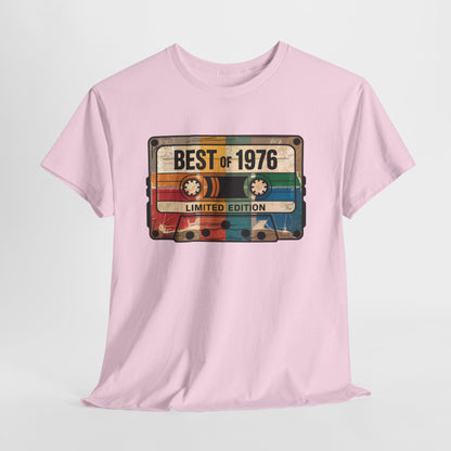 1976 Vintage Cassette 50th Birthday T-Shirt - Limited Edition Retro Bday Tee