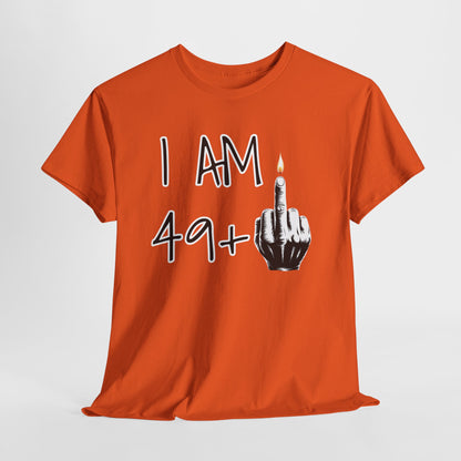 T-shirt 50 Anni Middle Finger | Maglietta Divertente Regalo 50° Compleanno