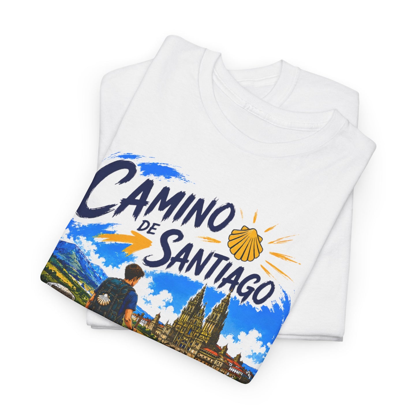 Personalized Camino de Santiago Shirt - Choose Male or Female Pilgrim - Retro Camino T-Shirt - El Camino Hiking Gift