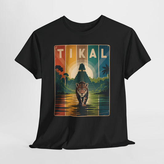 Tikal Jaguar T-Shirt — Guatemala Petén Animal Design