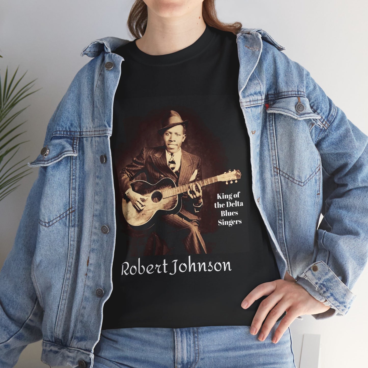 Robert Johnson King of the Blues T-shirt | Music Lover Tee, Vintage Retro Shirt