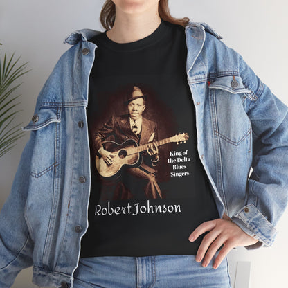 Robert Johnson King of the Blues T-shirt | Music Lover Tee, Vintage Retro Shirt