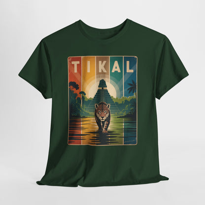 Tikal Jaguar T-Shirt — Guatemala Petén Animal Design
