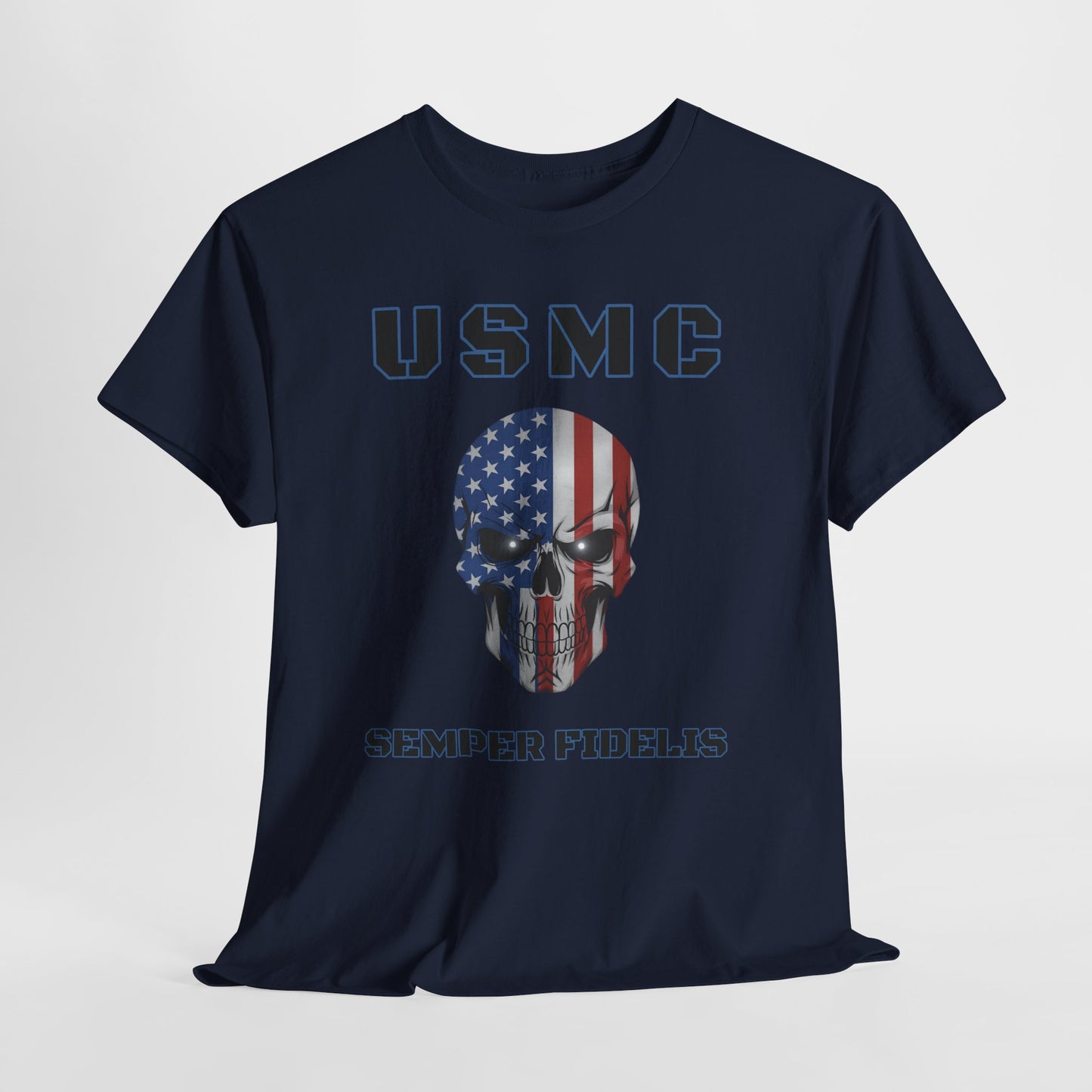 Marines USMC Semper Fidelis T-Shirt | Veteran Patriotic Military Pride Tee