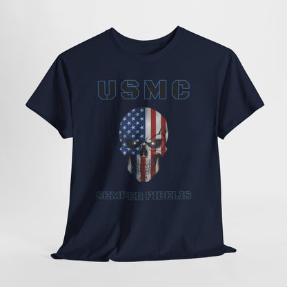 Marines USMC Semper Fidelis T-Shirt | Veteran Patriotic Military Pride Tee