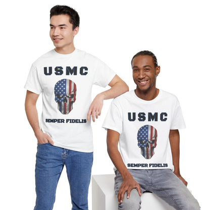 Marines USMC Semper Fidelis T-Shirt | Veteran Patriotic Military Pride Tee