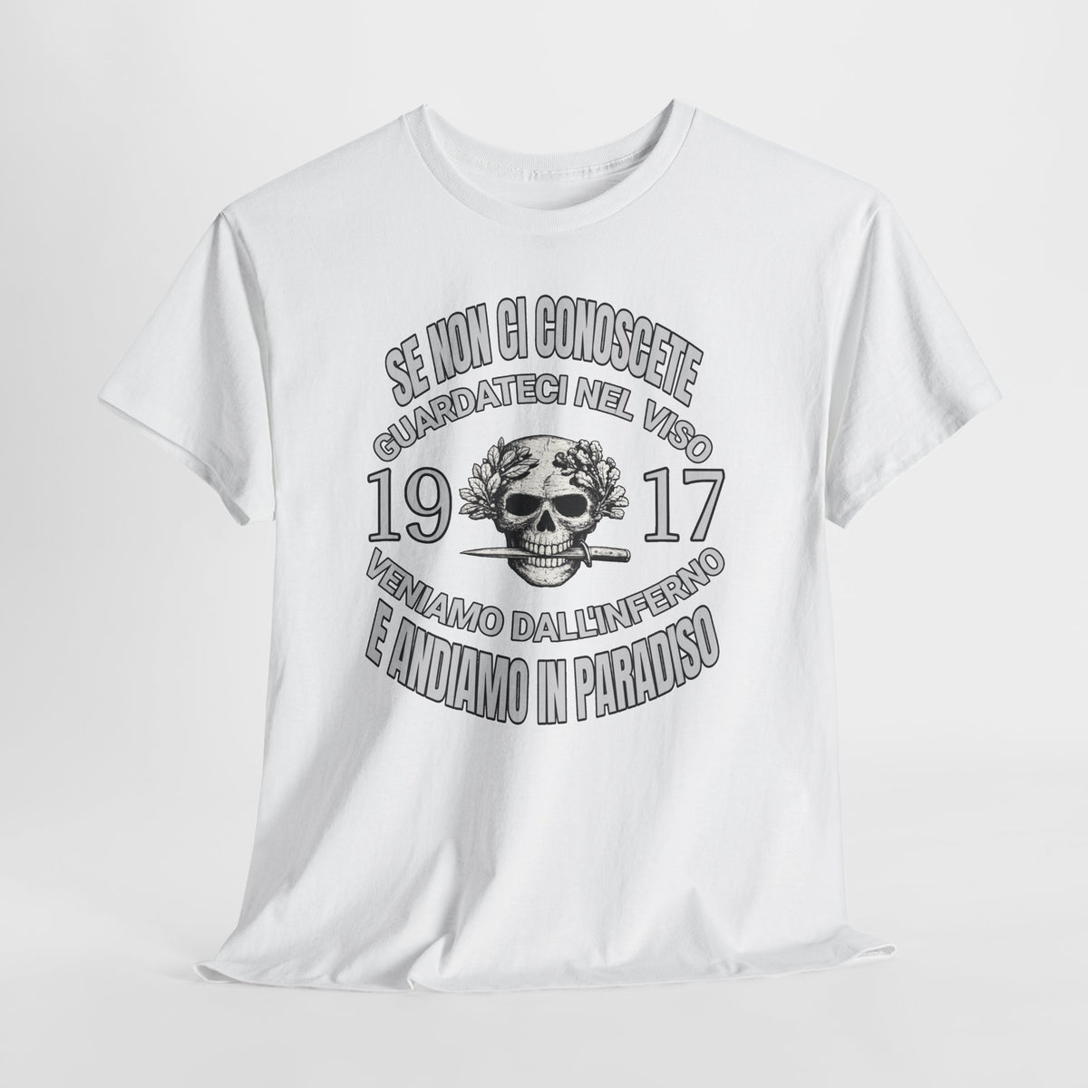 T-Shirt Arditi 1917 Me Ne Frego Militaria Italiana Grande Guerra Teschio