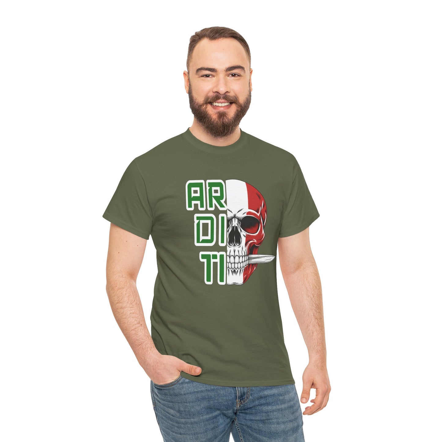 Maglietta Paracadutisti, Maglietta Arditi, Paracadutisti Arditi, Unisex Heavy Cotton T-Shirt Teschio, Shirt Paracadutisti incursori