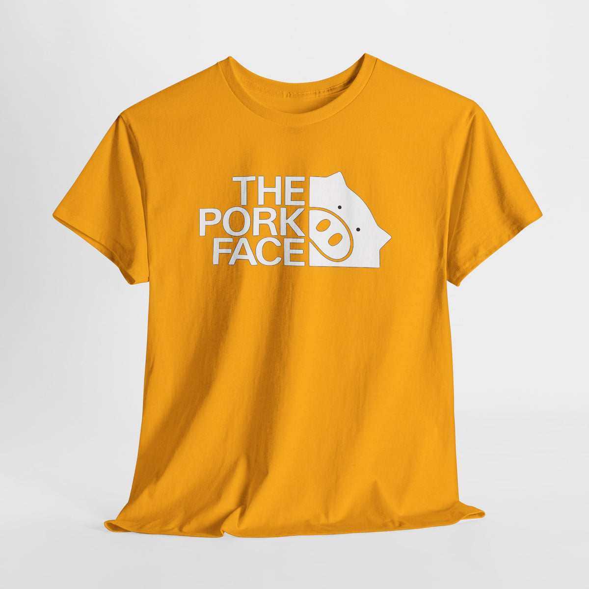 The Pork Face Funny Pig Parody T-Shirt | Pig Lover Graphic Tee