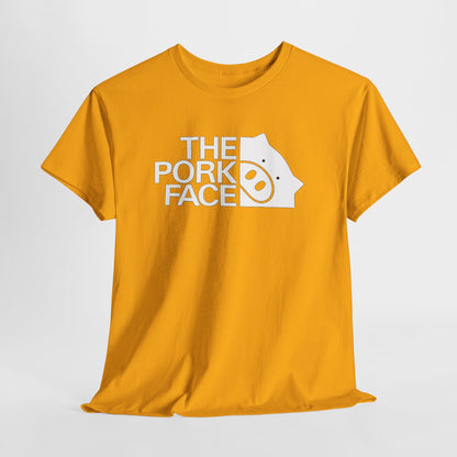 The Pork Face Funny Pig Parody T-Shirt | Pig Lover Graphic Tee