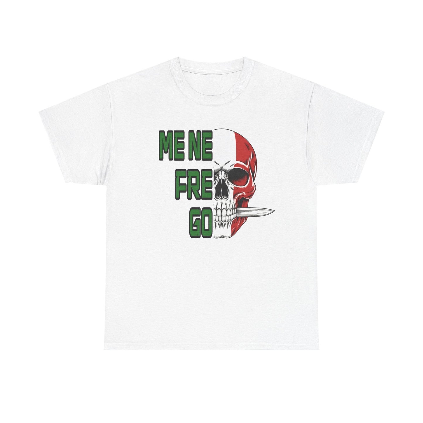 T-Shirt Arditi "Me Ne Frego" | Teschio Tricolore Italiano — Maglietta Militare Vintage