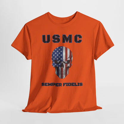 Marines USMC Semper Fidelis T-Shirt | Veteran Patriotic Military Pride Tee