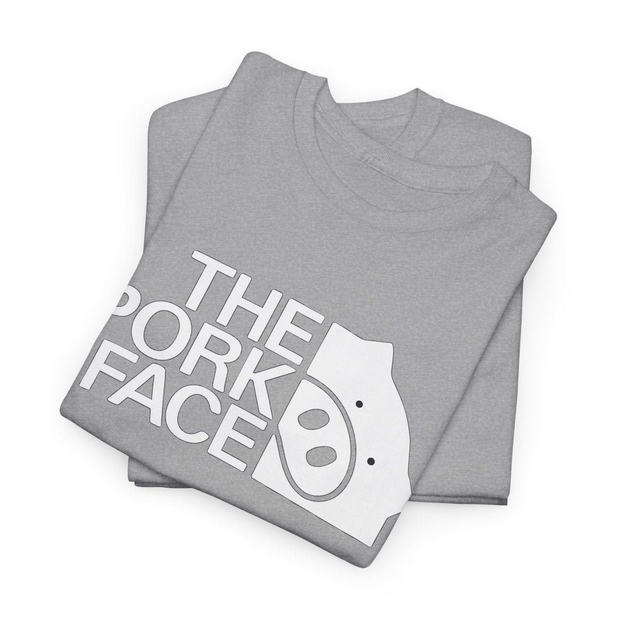 The Pork Face Funny Pig Parody T-Shirt | Pig Lover Graphic Tee