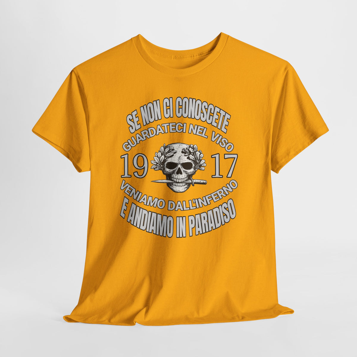 T-Shirt Arditi 1917 Me Ne Frego Militaria Italiana Grande Guerra Teschio