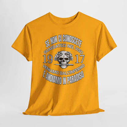 T-Shirt Arditi 1917 Me Ne Frego Militaria Italiana Grande Guerra Teschio