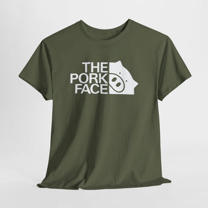 The Pork Face Funny Pig Parody T-Shirt | Pig Lover Graphic Tee