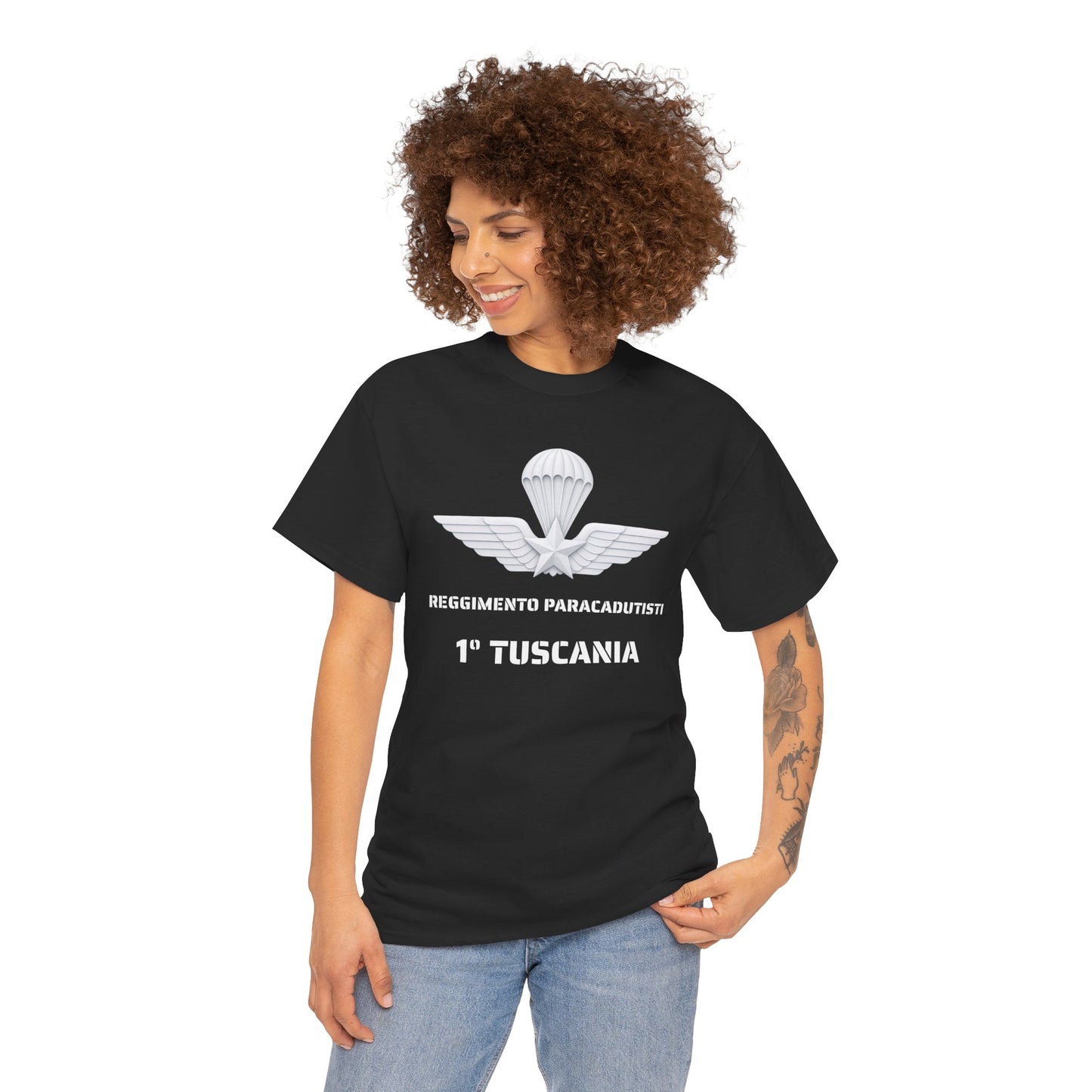 Paracadutisti Reggimento Tuscania Emblema T-Shirt | 1 Tuscania Paratrooper