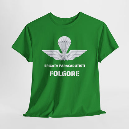 Paracadutisti Folgore T-Shirt Uomo - Brigata Paracadutisti Folgore - Maglietta Militare Italiana Regalo Esercito