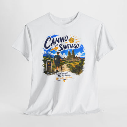Personalized Camino de Santiago Shirt - Choose Male or Female Pilgrim - Retro Camino T-Shirt - El Camino Hiking Gift
