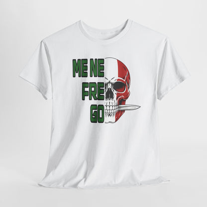 Maglietta Arditi "Me Ne Frego" - T-Shirt Patriottica con Teschio Tricolore