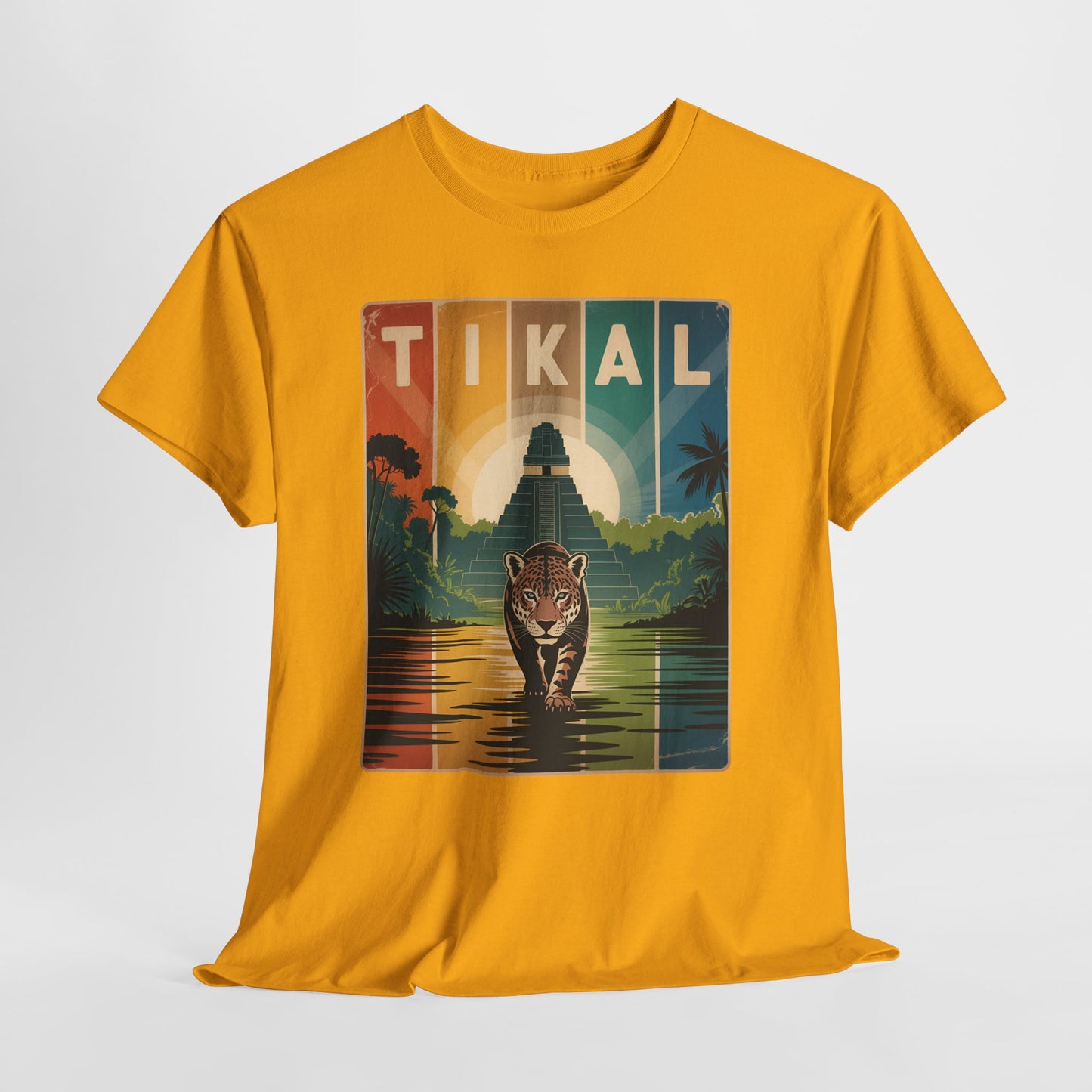 Tikal Jaguar T-Shirt — Guatemala Petén Animal Design