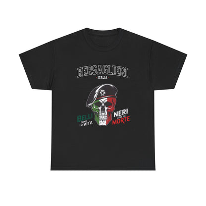 Maglietta Bersaglieri, Maglietta Esercito Italiano, Bersaglieri, Esercito Italiano, Arma dei Bersaglieri, Maglietta Teschio, T-shirt Italia