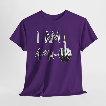 T-shirt 50 Anni Middle Finger | Maglietta Divertente Regalo 50° Compleanno