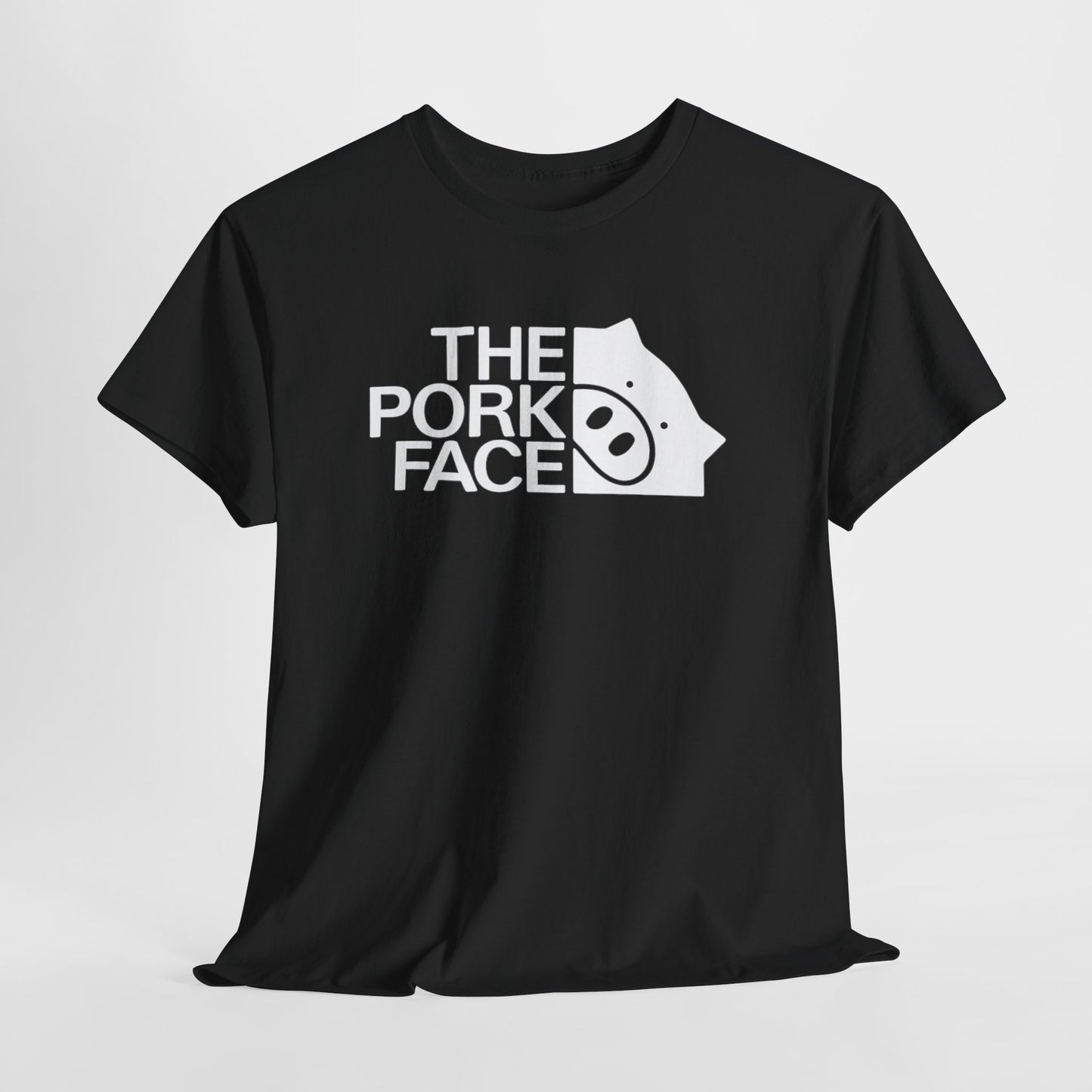 The Pork Face Funny Pig Parody T-Shirt | Pig Lover Graphic Tee
