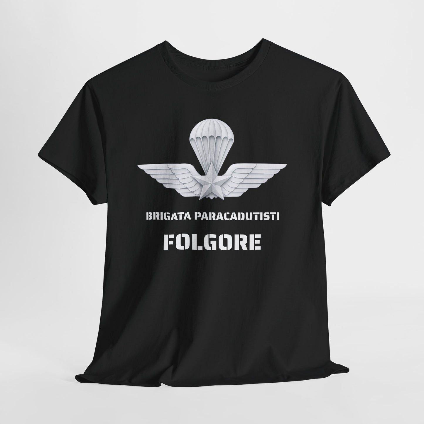 Paracadutisti Folgore T-Shirt Uomo - Brigata Paracadutisti Folgore - Maglietta Militare Italiana Regalo Esercito