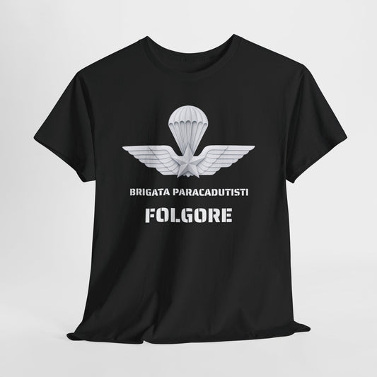 Paracadutisti Folgore T-Shirt Uomo - Brigata Paracadutisti Folgore - Maglietta Militare Italiana Regalo Esercito