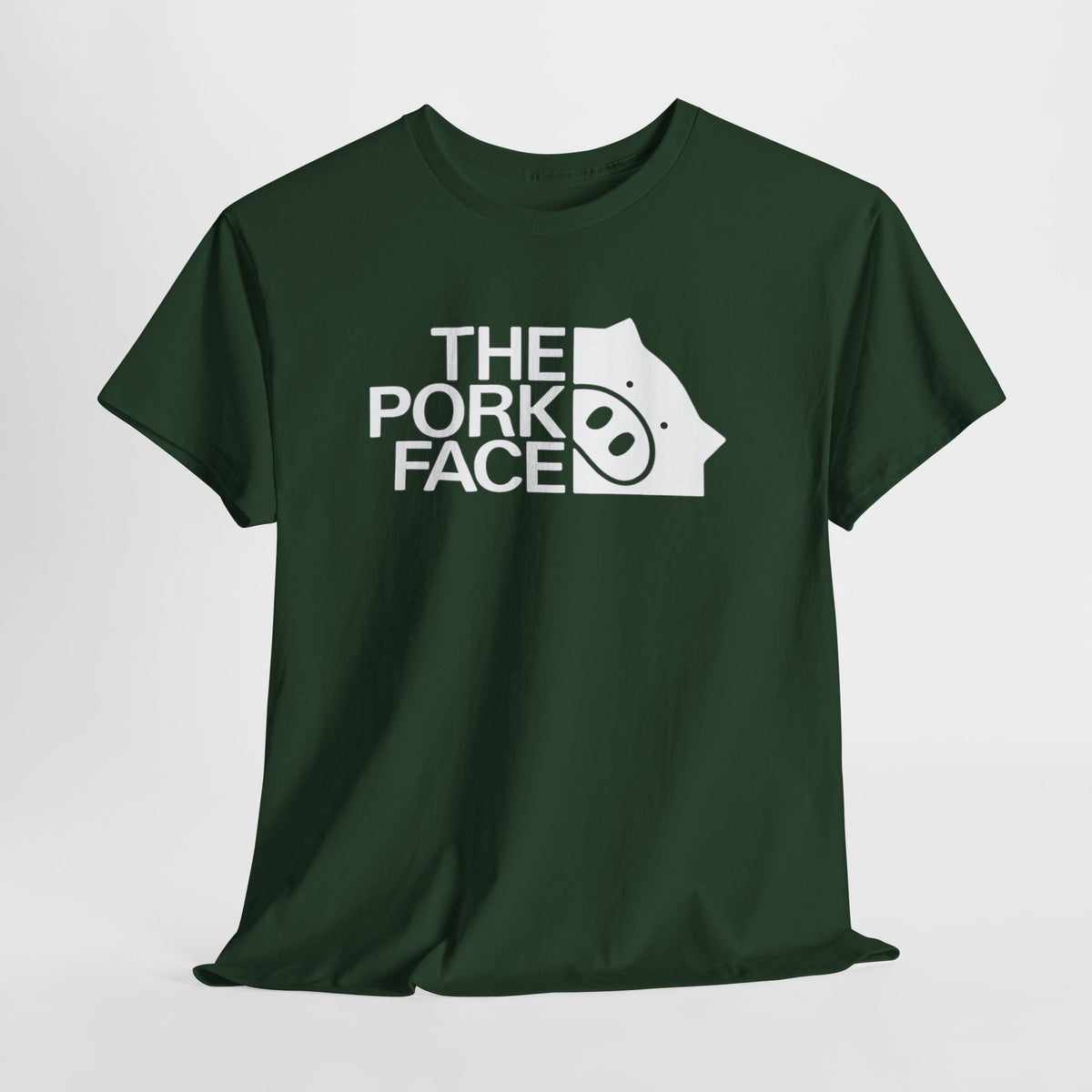 The Pork Face Funny Pig Parody T-Shirt | Pig Lover Graphic Tee